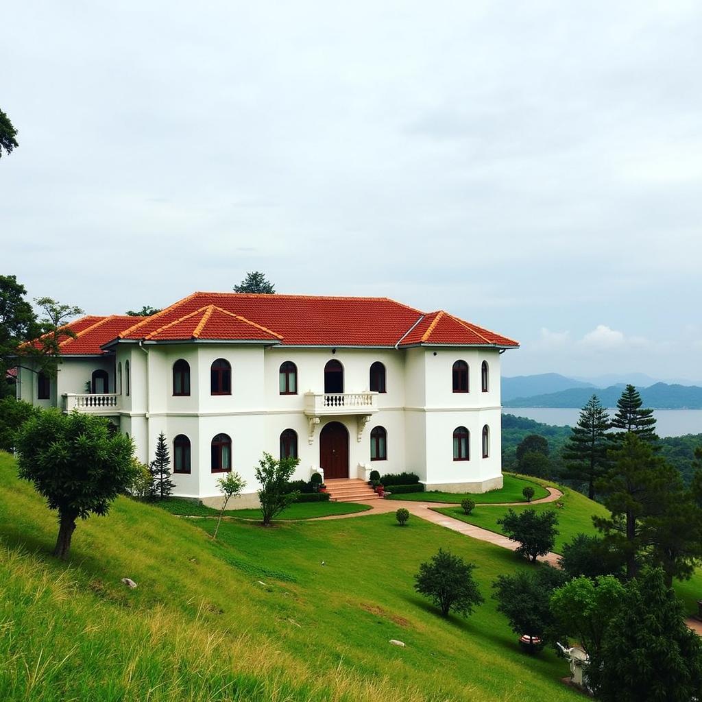 Biet dien Bao Dai Ho Lak Dak Lak kien truc co kinh tren doi cao