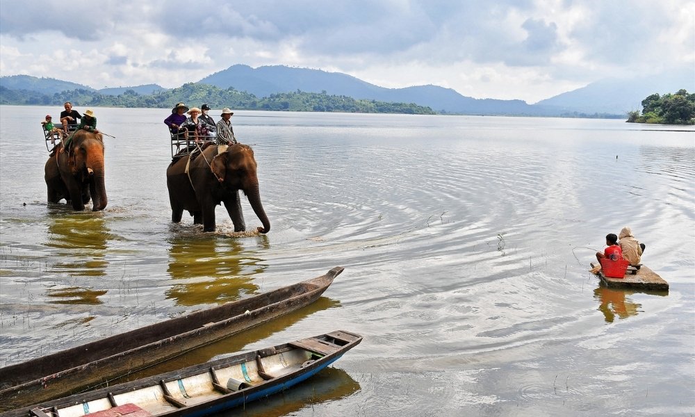 Cưỡi voi Hồ Lắk