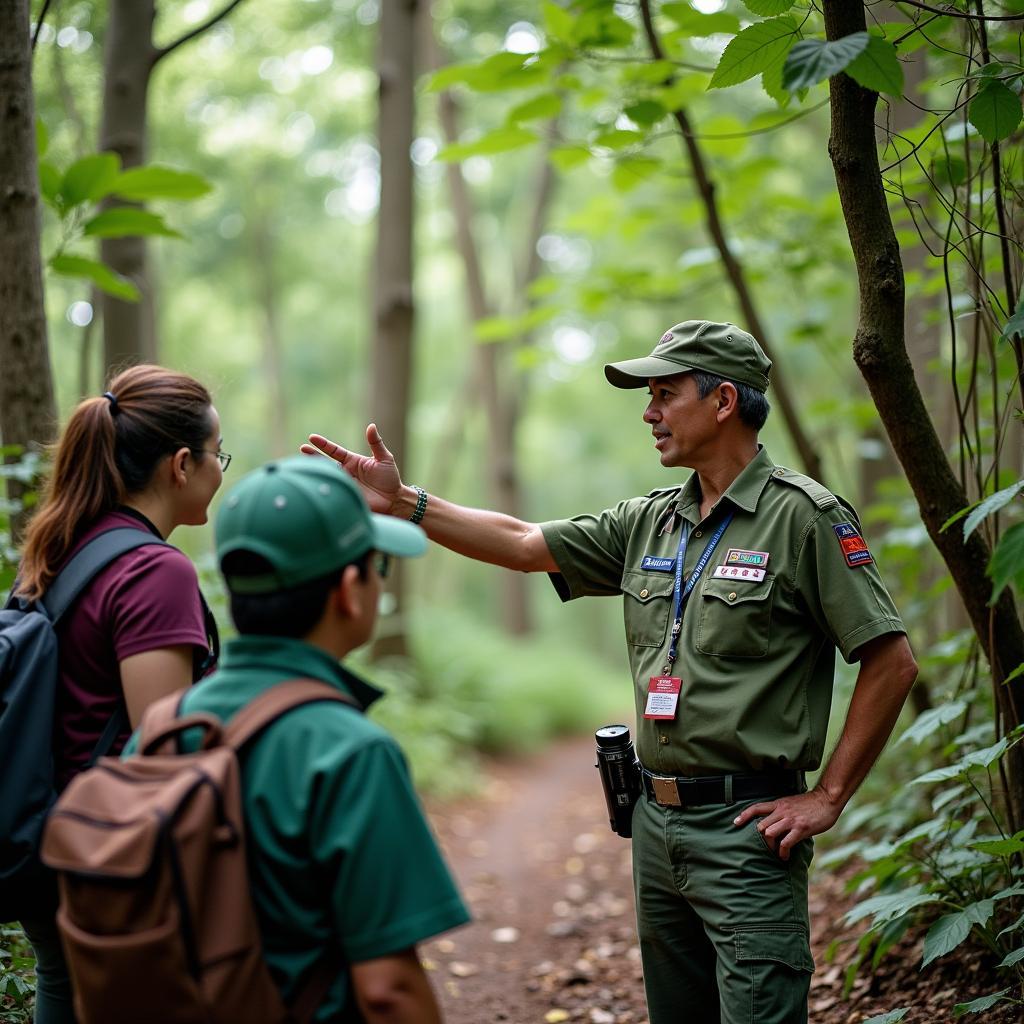 Nhân viên kiểm lâm chia sẻ về công tác bảo tồn rừng tại rừng đặc dụng Nam Ka, Đắk Lắk