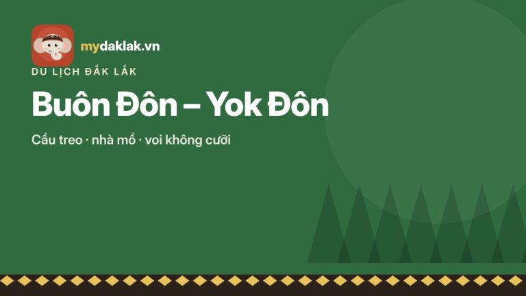 Du lịch Buôn Đôn – Yok Đôn: cầu treo, nhà mồ, xem voi không cưỡi – ảnh minh hoạ mydaklak.vn